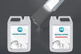 Resina Epóxi 1Kg + Cor Sólida Cinza Ferro Ag - 7011 Ag Baixa