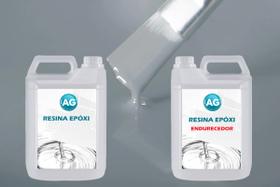 Resina Epóxi 1KG + Cor sólida Cinza Prateado RAL7001 AG