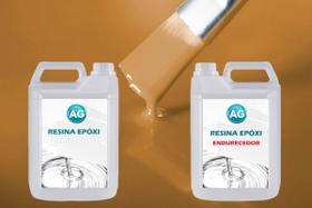 Resina Epóxi 1KG + Cor sólida Marrom Ocre RAL8001 AG