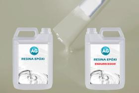 Resina Epóxi 1KG + Cor sólida Seixo Cinza RAL6032 AG