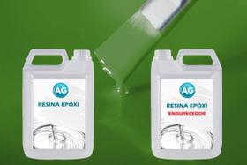 Resina Epóxi 1Kg + Cor Sólida Verde Grama Ral6010 Ag Media E