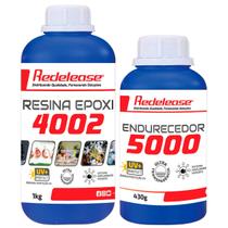 Resina Epoxi 4002 Alta Viscosidade ULTRA TRANSPARENTE e Proteção UV Com Endurecedor (1,430 Kg) Resina Epoxi 4002 Alta Viscosidade ULTRA TRANSPARENTE e Proteção UV Com Endurecedor (1,430 Kg)