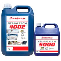 Resina Epoxi 4002 Alta Viscosidade ULTRA TRANSPARENTE e Proteção UV Com Endurecedor (7,150 Kg) - Redelease