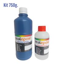 Resina Epóxi (a+b) Madeira Média Viscosidade Baixa Espessura Kit 750g