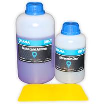 Resina Epoxi Aditiva Rígida P/ pranchas de surf ou Laminados brancos Kit 1,5kg