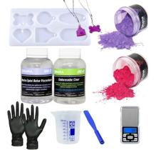 Resina Epoxi Artesanato Kit 300g + 2 Pigmentos, Moldes E Epi - Ohana Quimicos