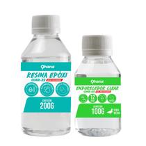 Resina Epoxi Baixa Espessura para Artesanato Kit 300g