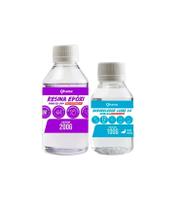 Resina Epoxi Clear 2.0 Baixa Viscosidade Uv 300g Artesanato Resina Epoxi Clear 2.0 Baixa Viscosidade Uv 300g Artesanato