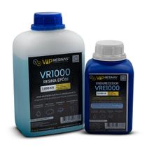 Resina Epóxi + Endurecedor UV VR1000 1,5kg Baixa Espessura