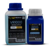 Resina Epóxi + Endurecedor Uv VR1000 750g Baixa Espessura