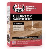 Resina epóxi J-B Weld Tabletop 946 ml Kit Clear Fast Cure Time