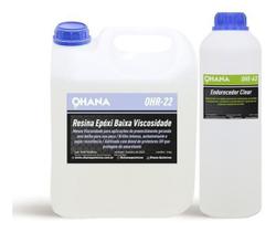 Resina Epoxi Ohana Baixa Viscosidade C/endurecedor Kit 7,5kg - Ohana Quimicos