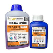 Resina Flexível + Endurecedor Uv Vr115 1,500kg Vip Resinas