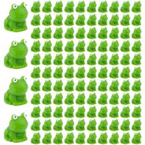 Resina Mini Frogs lasuroa Green Miniature Tiny Frog x100