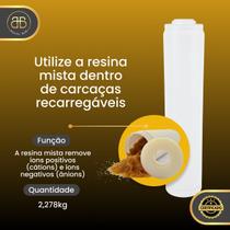 Resina Mista Mb400 Para Deionizador 2,278kg 60% Aniônica 40% Resina Mista Mb400 Para Deionizador 2,278kg 60% Aniônica 40%