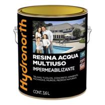 Resina Multiuso Acqua Color Brilhante Branco Galão Plástico 3,6L Hydronorth
