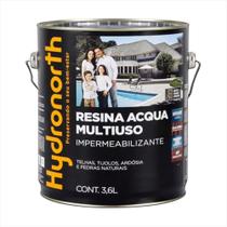 Resina Multiuso Acqua Color Cerâmica Ônix 3,6L Hydronorth