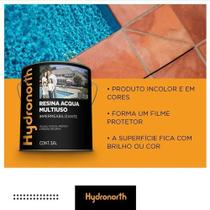 Resina Multiuso Fosco Base Água Incolor 18lt Hydronorth