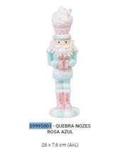 Resina Natal Quebra Nozes cx de Presente Rosa Azul 26x7,6cm Florarte Resina Natal Quebra Nozes cx de Presente Rosa Azul 26x7,6cm Florarte
