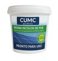 Resina Painel Placa Solar 1Kg Cumc Para Reparo em Trincados PVB Transparente Proteção UV Resina Painel Placa Solar 1Kg Cumc Para Reparo em Trincados PVB Transparente Proteção UV