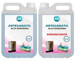 Resina Para Artesanato Alta Espessura Ag 1,3Kg