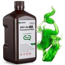 Resina para Impressora 3D ELEGOO ABS-like 3.0 - 405nm - 2kg - Verde Transparente