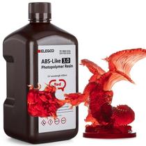 Resina para Impressora 3D ELEGOO ABS-like 3.0 - 405nm - 2kg - Vermelho Transparente