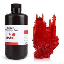 Resina para Impressora 3D ELEGOO - Fotopolímero 1000g Vermelho Transparente