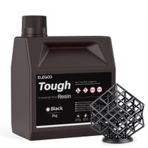 Resina para Impressora 3D ELEGOO Tough Preta 2000g Alta Dureza