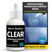 Resina para reparo de para-brisa GlasWeld Clear para clima quente 15 ml Resina para reparo de para-brisa GlasWeld Clear para clima quente 15 ml