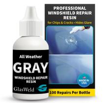 Resina para reparo de para-brisa GlasWeld com tonalidade cinza 15 ml Resina para reparo de para-brisa GlasWeld com tonalidade cinza 15 ml