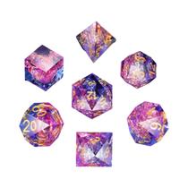 Resina Sharp Edge DND Dice Set, Dados para Dungeons and Dragons, Role Playing e Tabletop Game