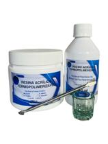 Resina Termopolimerizavel Rmv - Com Veia 225 Gr + 250 Ml + Kit inox Resina Termopolimerizavel Rmv - Com Veia 225 Gr + 250 Ml + Kit inox