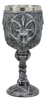 Resina Wine Goblet Pacific Giftware Baphomet Satanic Cult 180mL Resina Wine Goblet Pacific Giftware Baphomet Satanic Cult 180mL