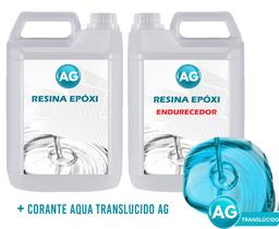 Resinas Epóxi 1KG + Corante Aqua Translucido AG