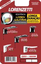 Resistência acqua ultra/flex/star/jet/storm/wave 220v 6800w - lorenzetti