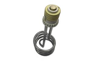 Resistencia aquecedor eletrico caracol 6.5x55x150mm 400w 127v inox - com soquete