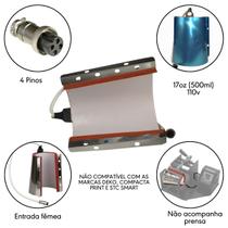 Resistência de Caneca Cônica 17oz para Prensa de Sublimação 110v Resistência de Caneca Cônica 17oz para Prensa de Sublimação 110v