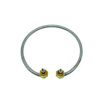 Resistência Elétrica Circular Imersão Destilador Água 2400w 220v Ponta Virada 90 Diâmetro 270mm