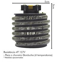 Resistencia Hydra Corona Ducha Gord 4T 127V Resistencia Hydra Corona Ducha Gord 4T 127V