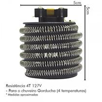 Resistencia Hydra Corona Ducha Gord 4T 127V Resistencia Hydra Corona Ducha Gord 4T 127V