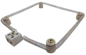 Resistência para chocadeiras + 4 roldanas de porcelana + 1 conector de porcelana + parafusos