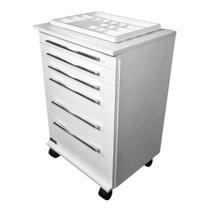 Resistente Mesa Auxiliar Carrinho Mdf Gavetas