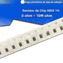 Resistor Chip SMD 0805 100pcs 1% 1/8W 0R a 10M Ohm Vários Valores