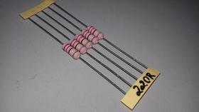 Resistor De Potencia 220r 5% 2w Lote Com 5 Peças