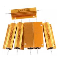 Resistor De Potência De 100W Com Carcaça Metálica De Alumínio, 0.01-100K Ohm