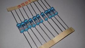 Resistor Potencia Precisão 330r 1% 1w Lote 8 Peças