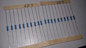 Resistor Precisão 6k8 1% 1/4w Lote 20 Peças