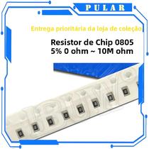 Resistor SMD 0805 300pcs 5% Tolerância 1/8W Faixa De 0R-10M Ohm Componente Eletrônico