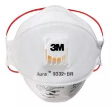 Respirador 3m 9332 pff3 semi facial aura dobravel valvulado ca 42476 hb004385017